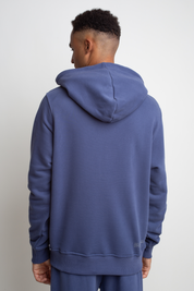 MEN'S NAVY HOODED SWEATSHIRT - ASTON