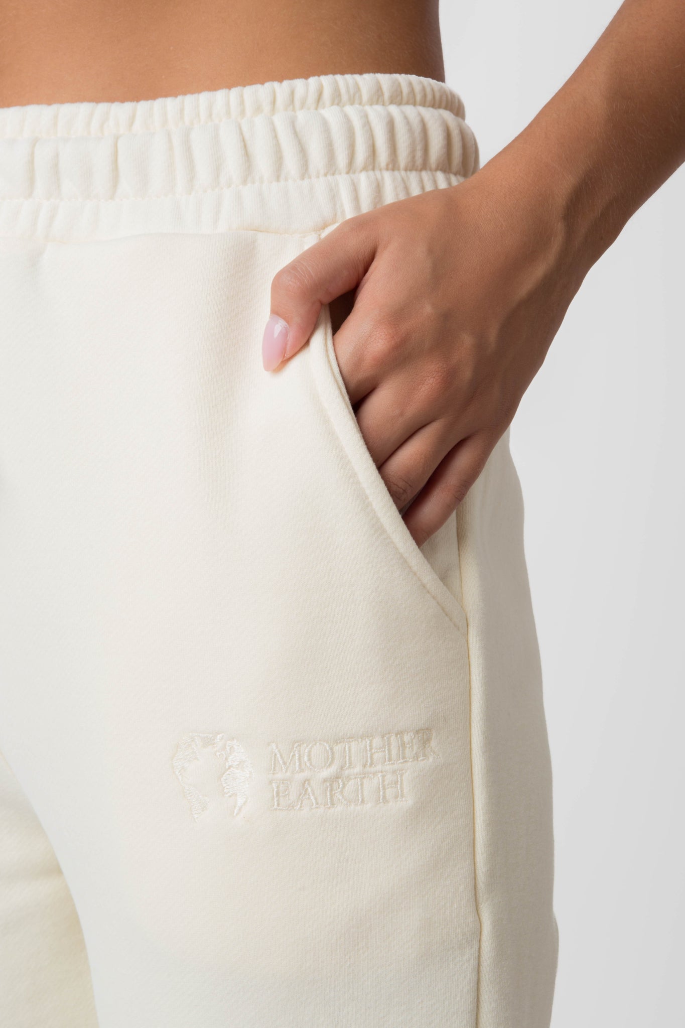 ECRU JOGGER TROUSERS - BEGERA