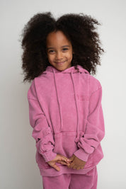 PINK WASHED EFFECT HOODIE - RANGIROA