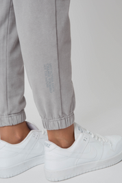 WASHED EFFECT GRAY SWEATPANTS - CEZAR