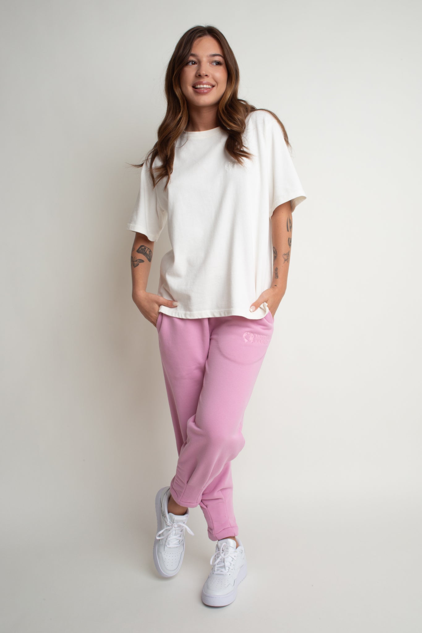 CANDY PINK TAPERED TRACKSUITS - ANACAPA