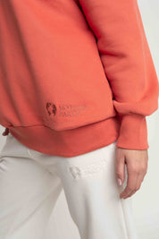 OVERSIZED ORANGE NECKLINE SWEATSHIRT - BISCOE