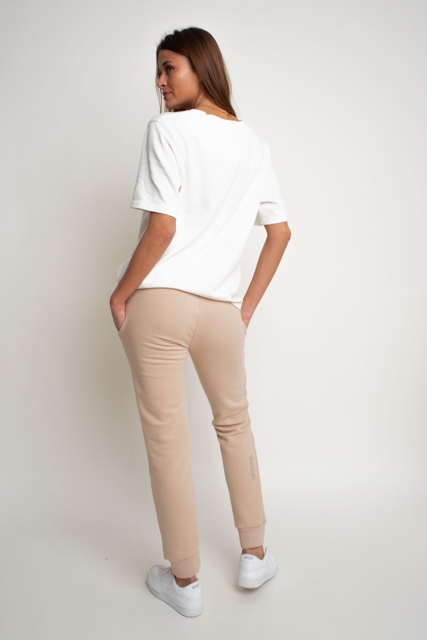 BEIGE SWEATPANTS - BELINDA