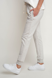 GREY MELANGE SWEATPANTS - BELINDA