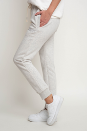 GREY MELANGE SWEATPANTS - BELINDA