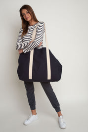 SHOPPER BAG NAVY BLUE - PALAU