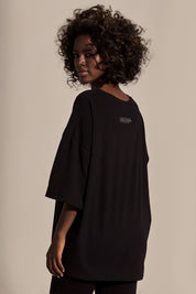 OVERSIZED BLACK T-SHIRT - OKINAWA