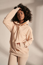 UNISEX SAND HOODED SWEATSHIRT - PARY