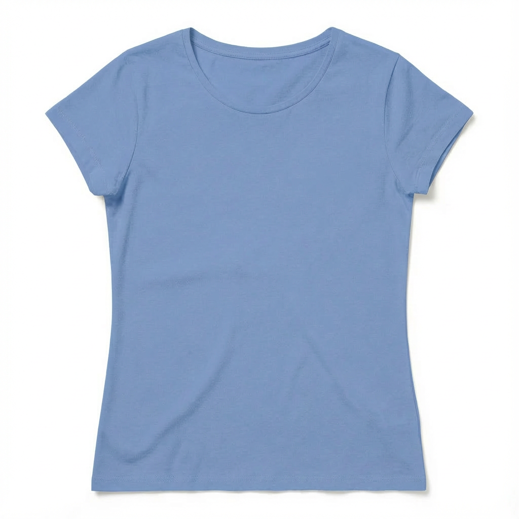 WOMEN'S BLUE T-SHIRT - PETIT packshot