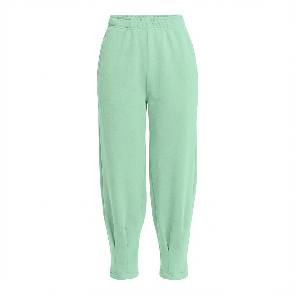 SPODNIE DRESOWE ZE ZWĘŻANYMI NOGAWKAMI JASNOZIELONE - ANACAPA packshot