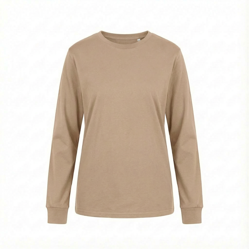 OVERSIZED LONGSLEEVE WITH A DELICATE BEIGE WASH EFFECT - GILI packshot