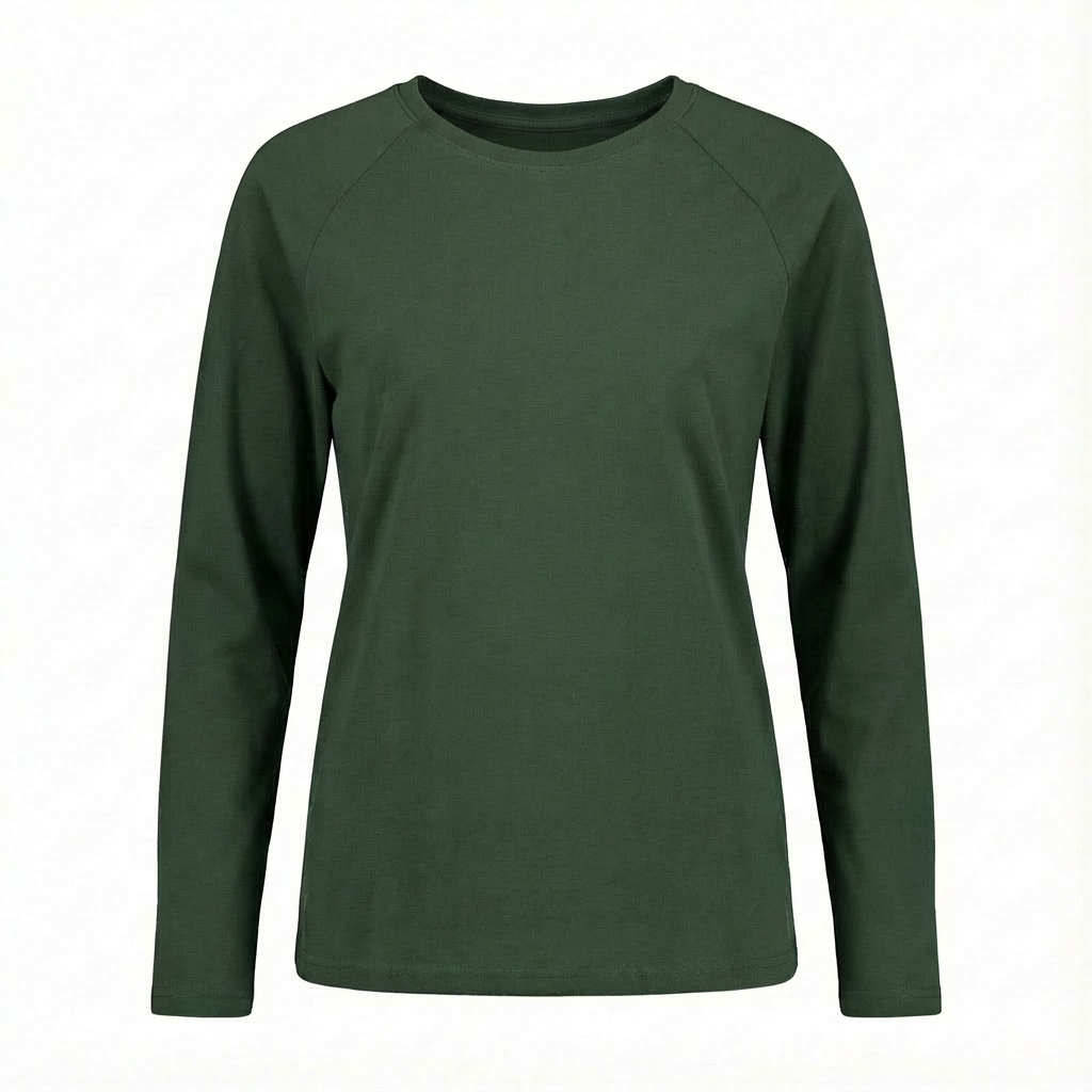 OVERSIZED LONGSLEEVE WITH A DELICATE WASHED EFFECT GREEN - OBILATU packshot