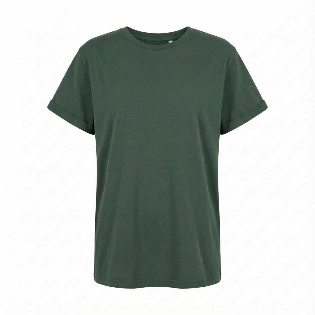 OVERSIZED T-SHIRT WITH A SOFT WASHED EFFECT, GREEN - MORAINE packshot