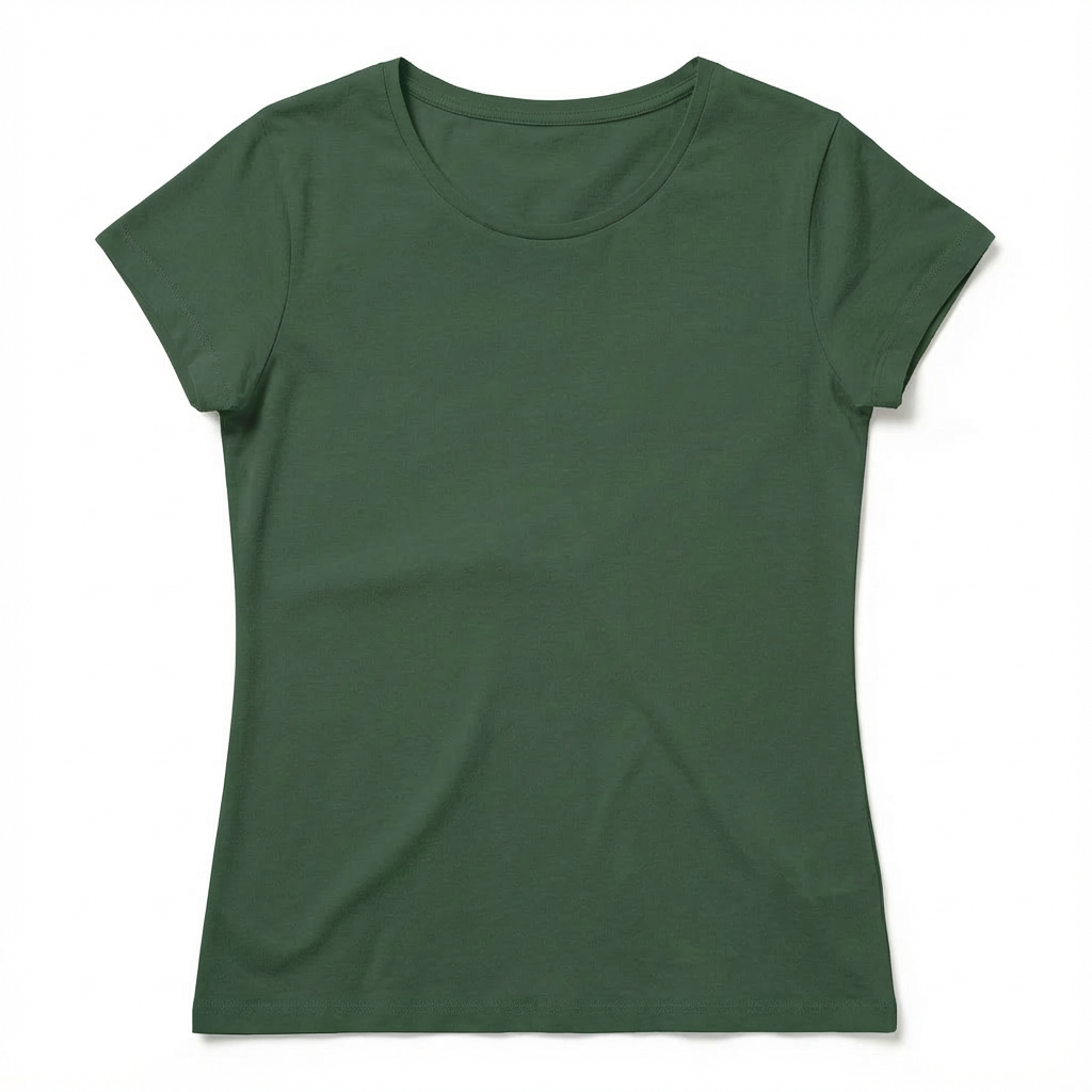 T-SHIRT DAMSKI CIEMNOZIELONY - PETIT packshot