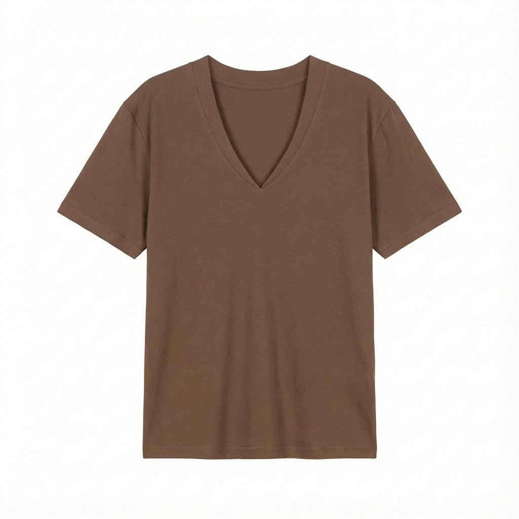 OVERSIZED T-SHIRT WITH A DELICATE WASHED EFFECT BROWN - FLORES packshot