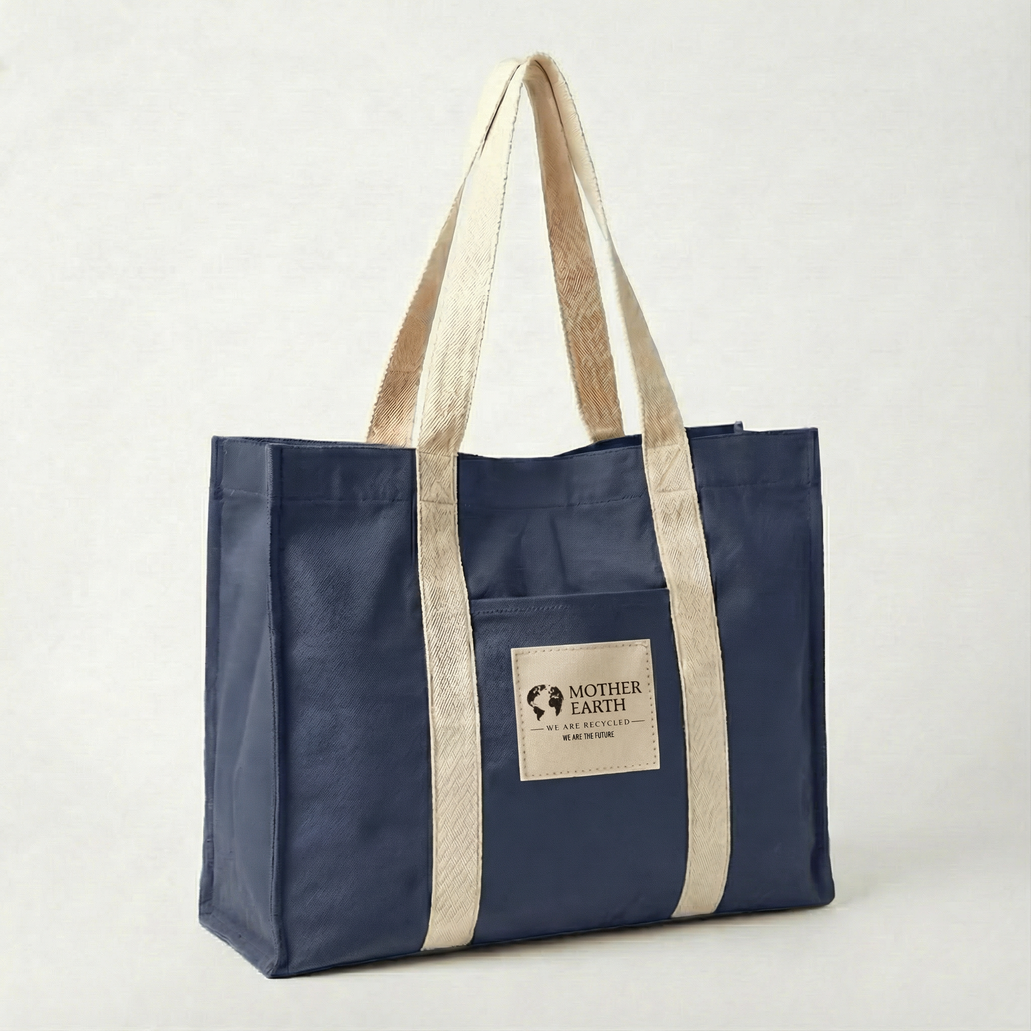 NAVY3 DENIM SHOPPER BAG - LIDO packshot