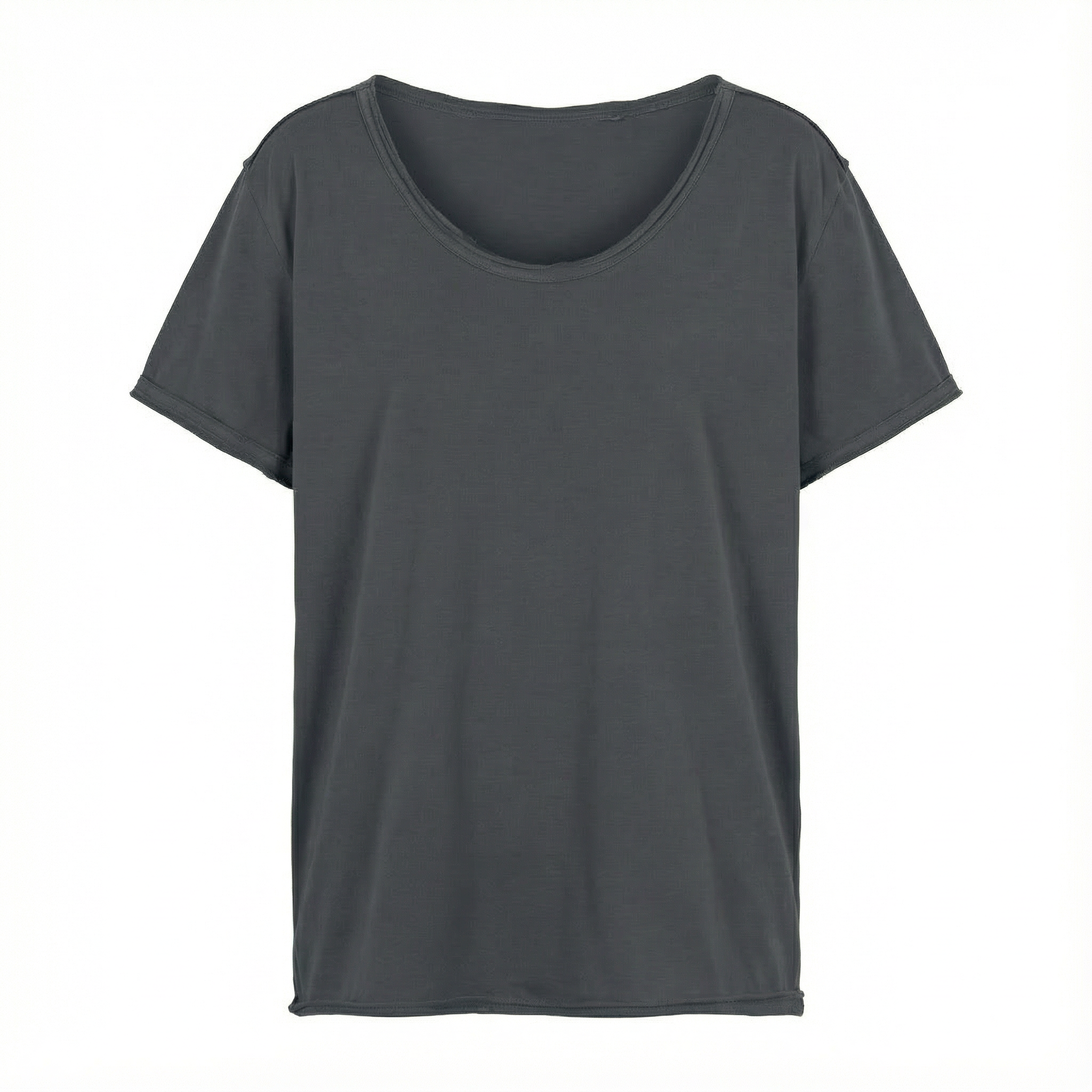 OVERSIZED T-SHIRT WITH A DELICATE WASH EFFECT, GREY - NUSA packshot