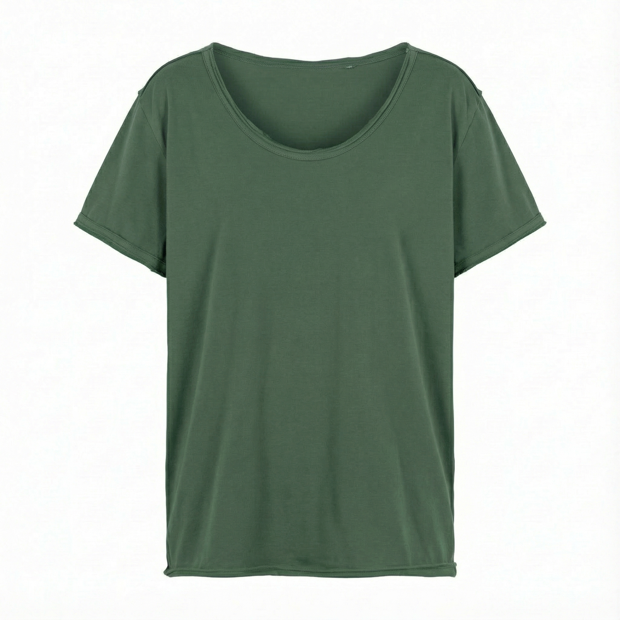 OVERSIZED T-SHIRT WITH A GENTLE WASH EFFECT, GREEN - NUSA packshot