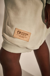 LONG HOODED SWEATSHIRT WITH POCKETS MINT - NELSON